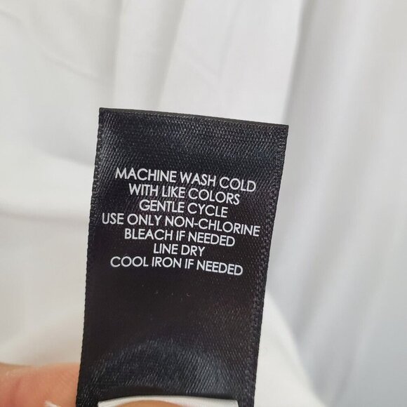 Torrid Womens Rayon Slub Drop Shoulder Button Front Shirt Size 00 M/L White NWT - Picture 15 of 16